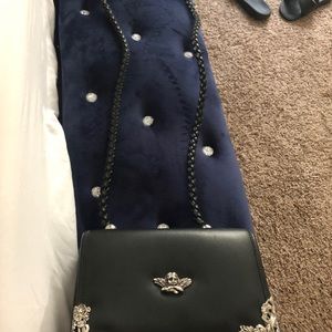 SILVER ANGEL LEATHER CROSBY BAG